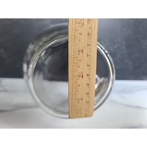 Etched Glass Wheat Pattern Pitcher With Handle - Picture 10 of 10